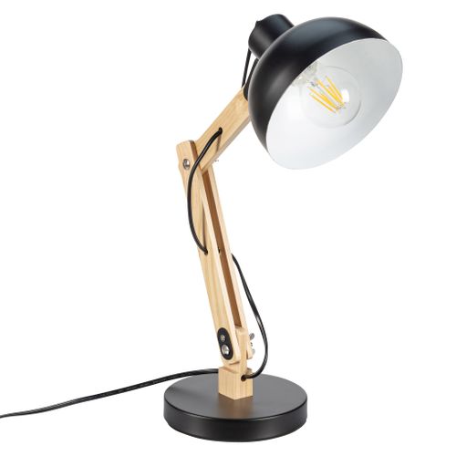 Lampe de bureau H. 42 cm SAYA Noire