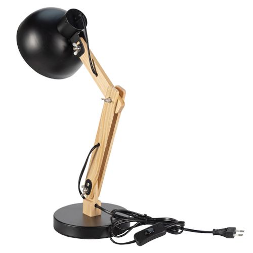 Lampe de bureau H. 42 cm SAYA Noire