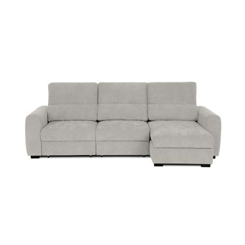 Canapé d'angle méridienne REYNOLDS II tissu taupe