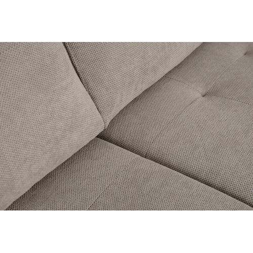 Canapé d'angle méridienne MARION tissu taupe