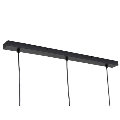 Suspension 3 lumières L. 80 cm NEBULA Noire