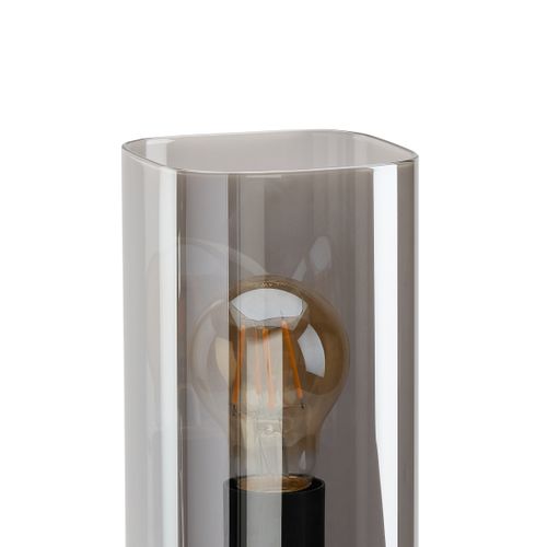Lampe à poser H. 20 cm FUMEA Noire fumé