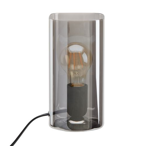 Lampe à poser H. 20 cm FUMEA Noire fumé