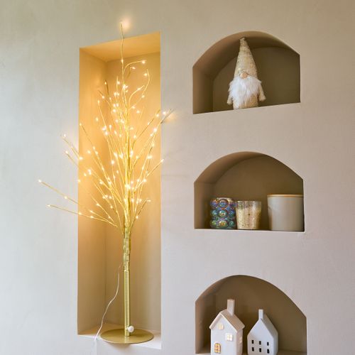 Arbre lumineux LED H. 100 cm GOLDY Doré