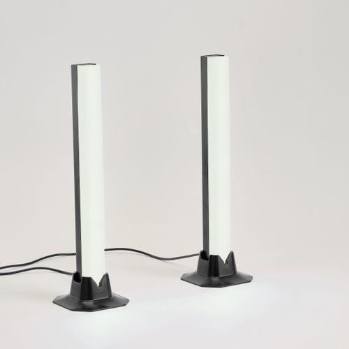 2 barres lumineuses LED H.25cm - Noire