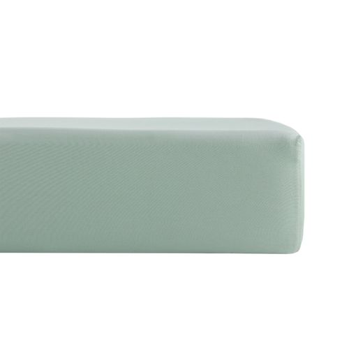 Drap housse sauge 160x200 cm DREAMEA PERCALE SAUGE