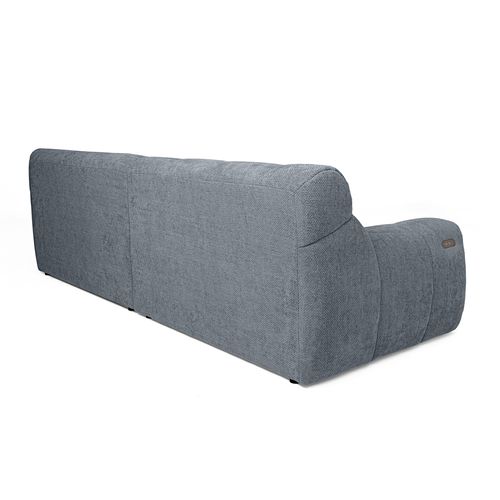 Canapé relax 4 places COCOON tissu gris