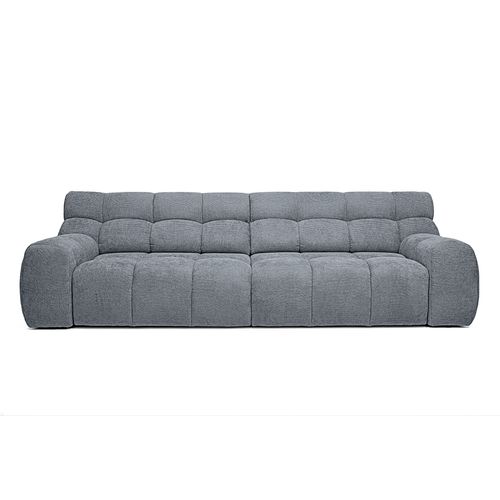 Canapé relax 4 places COCOON tissu gris