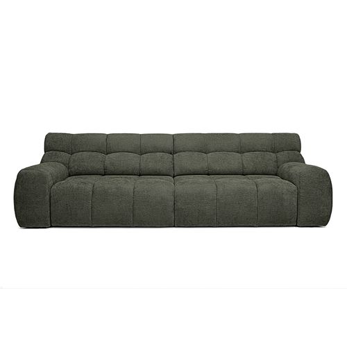 Canapé relax 4 places COCOON tissu vert