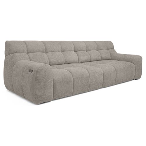Canapé relax 4 places COCOON tissu beige