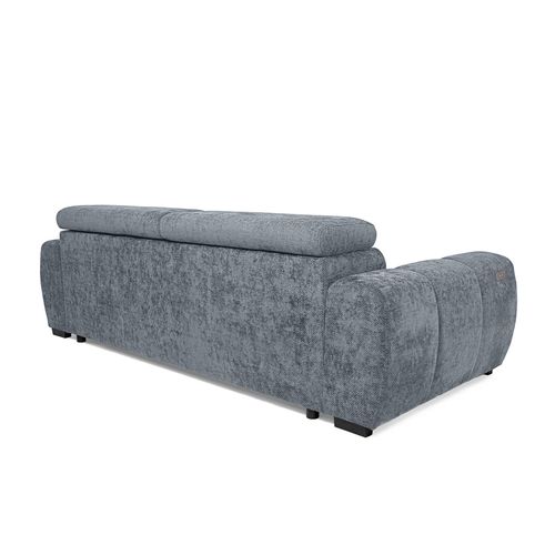 Canapé relax 3,5 places AUGUSTIN tissu gris