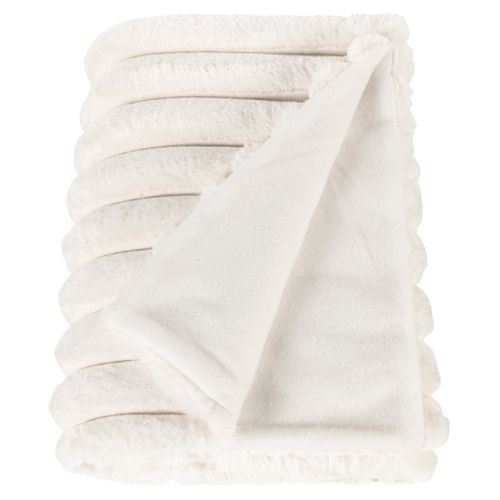 Plaid 130x170 cm VASSILY Blanc