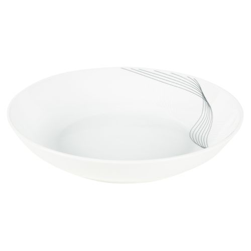 Service de vaisselle 12 pièces SERENIA Blanc / Noir