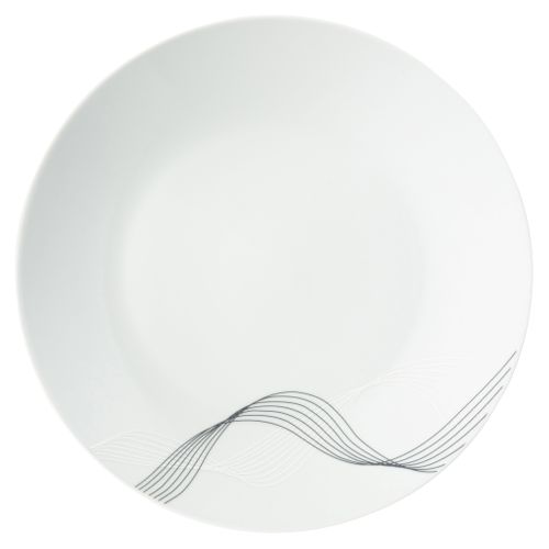 Service de vaisselle 12 pièces SERENIA Blanc / Noir