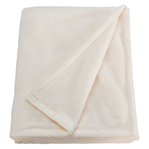 Plaid 125x150 cm DOUCEUR Ecru