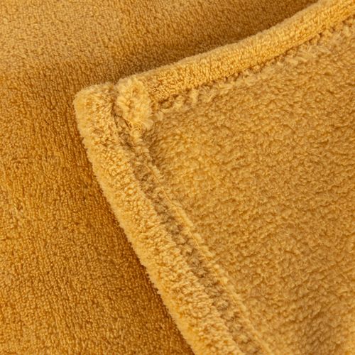 Plaid 125x150 cm DOUCEUR Moutarde