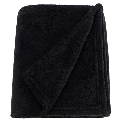 Plaid 125x150 cm DOUCEUR Noir