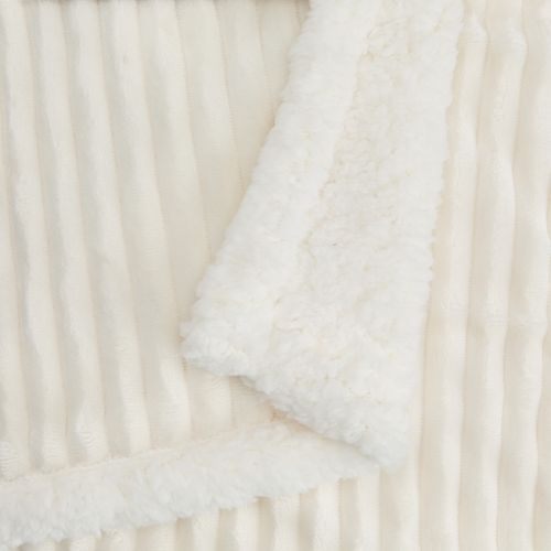 Plaid 130x160 cm CORDUROY Beige