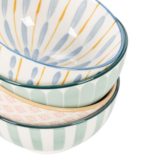 Coupelle Ø. 11 cm JUMBO Rose / Vert / Bleu