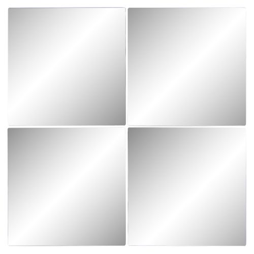 4 miroirs carrés 30x30 cm PICO Transparent