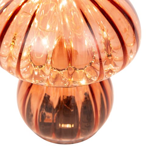 Champignon à poser Led H.13 cm AURELIA Rouge