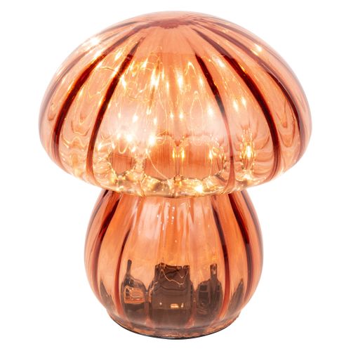 Champignon à poser Led H.13 cm AURELIA Rouge