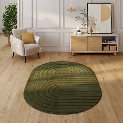 Tapis 160x230 cm OVAL Kaki
