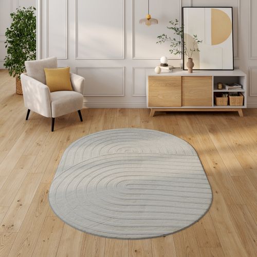 Tapis 160x230 cm OVAL Ecru