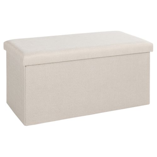Banc pliable H. 38 cm PAULINE Ecru