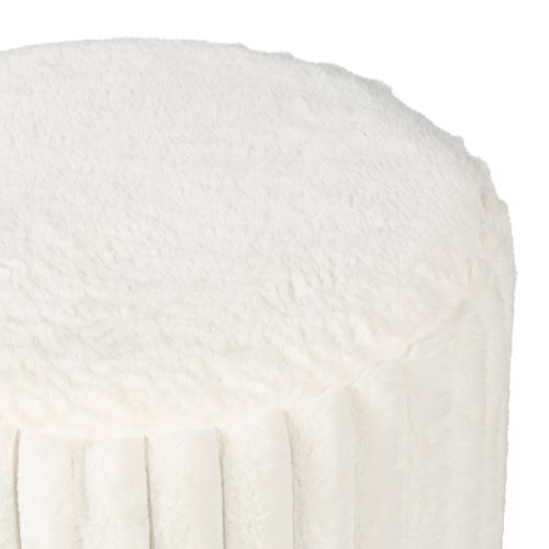 Pouf H. 40 cm COCO Blanc