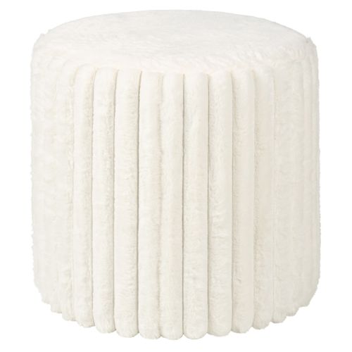 Pouf H. 40 cm COCO Blanc