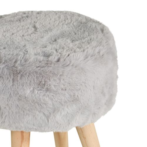 Pouf H. 40 cm JACOB Gris