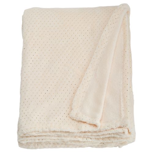 Plaid 130x160 cm ATHENA Ecru