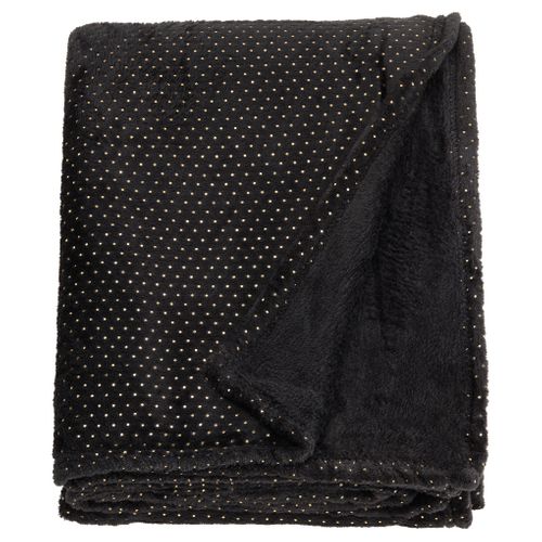 Plaid 130x160 cm ATHENA Noir