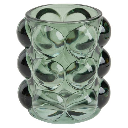 Photophore H. 9 cm MAIA Rouge, vert ou jaune