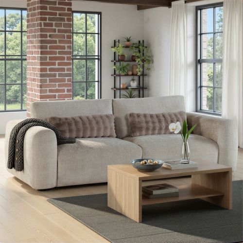 Canapé 3 places BELLO tissu grege