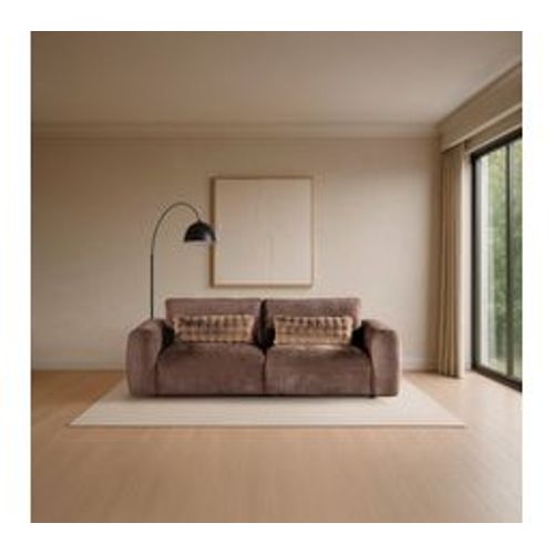Canapé 3 places BELLO tissu taupe