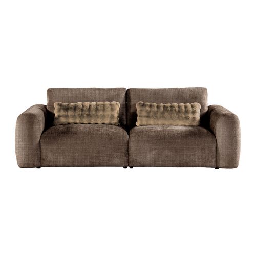 Canapé 3 places BELLO tissu taupe