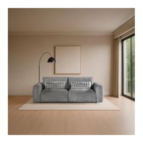 Canapé 3 places BELLO tissu gris