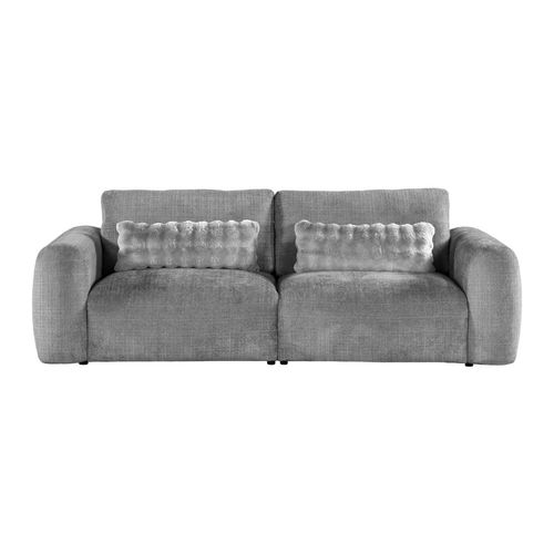 Canapé 3 places BELLO tissu gris