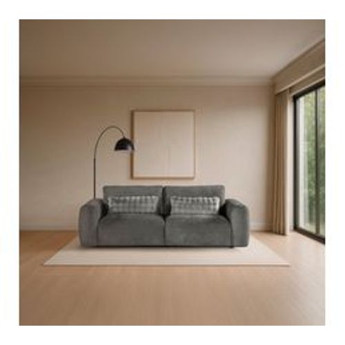 Canapé 3 places BELLO tissu anthracite
