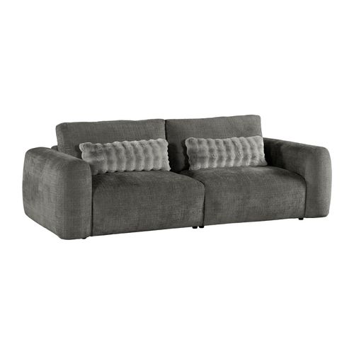 Canapé 3 places BELLO tissu anthracite