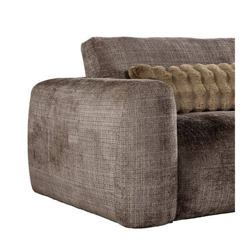 Canapé 2 places BELLO tissu taupe