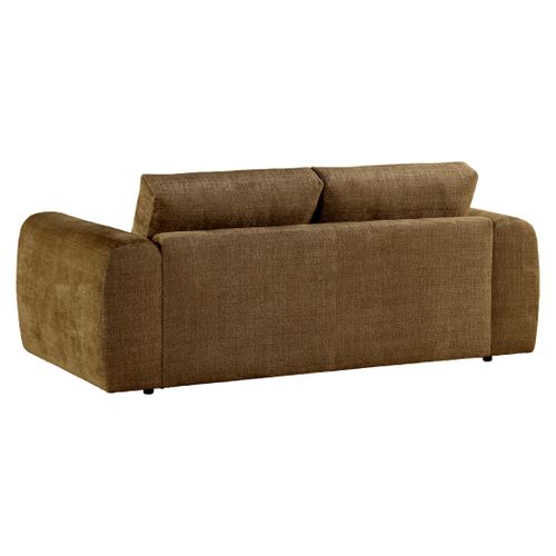 Canapé 2 places BELLO tissu marron