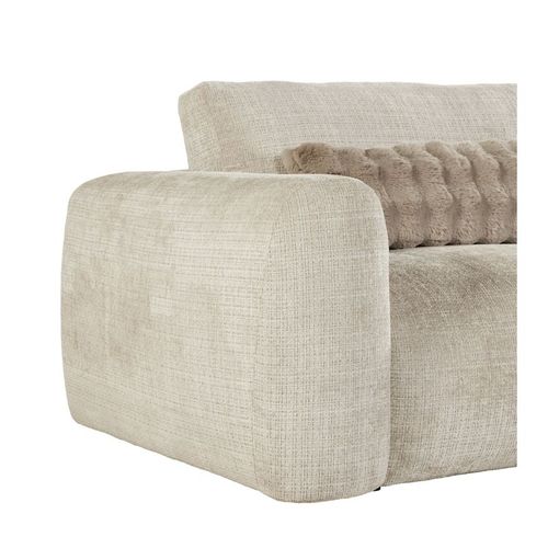 Canapé 2 places BELLO tissu beige