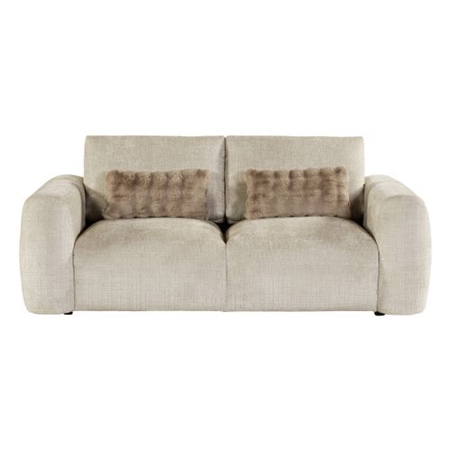 Canapé 2 places BELLO tissu beige