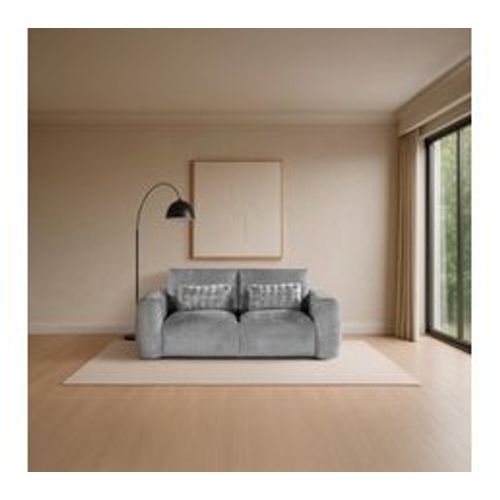 Canapé 2 places BELLO tissu gris