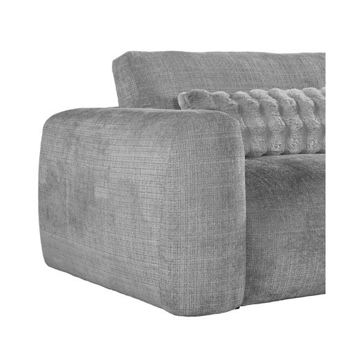 Canapé 2 places BELLO tissu gris