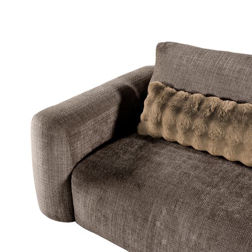 Fauteuil BELLO tissu taupe