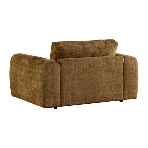 Fauteuil BELLO tissu marron